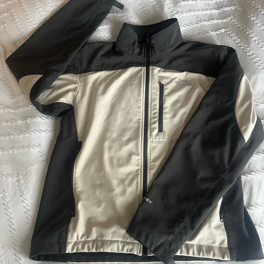 The North Face Men's Black and Cream Performance Jacket